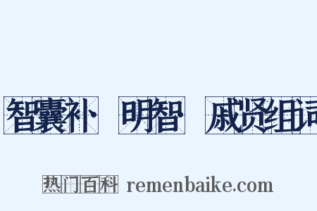 智囊补·明智·戚贤组词是什么意思的图片